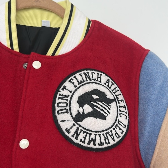 NWT Puma Varsity Jacket reversible flame scarlet - Picture 6 of 14